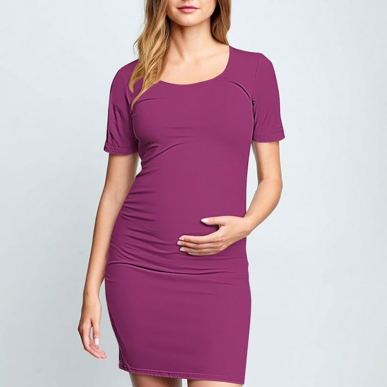 white christmas dresses Latched Mama Coastline Cotton Zip Nursing Dress