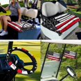 thumbnail image 7 of XYZCANDO American Honoring Firefighter Flags 4pcs Golf Cart Seat Covers Thin Red Line American Flag Golf Cart Steering Wheel Covers Golf Cart Flag Golf Cart Blanket Steering Wheel Wrap Black, 7 of 7