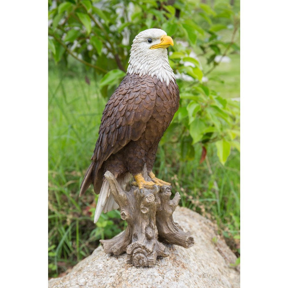 Bald Eagle On Stump
