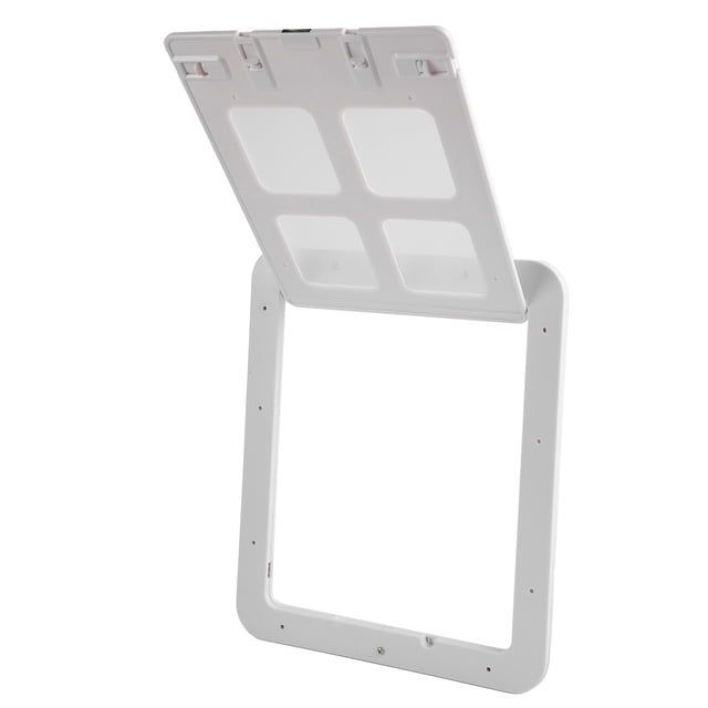 Puerta de plástico para mascotas, puerta con mosquitera para mascotas, puerta con mosquitera transpirable para gatos, puerta magnética con solapa para gatos, rendimiento confiable Jadeshay A