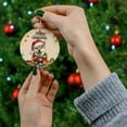 thumbnail image 4 of Merry Christmas Santa Shiba Inu Scarf Twinkling Lights Xmas Holiday Ceramic Round Ornament Shibas Dog Lovers Gifts Idea Home Tree Decor - 00022, 4 of 5