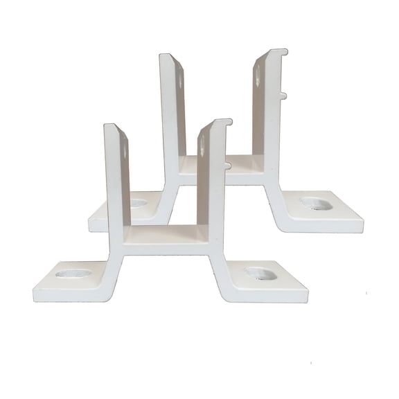 ALEKO Wall Mounting White Brackets for Retractable Awnings Lot of 2