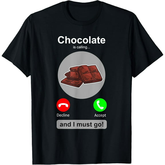 Chocolate Shirt Funny Chocolate Lover Candy Humor Gift T-Shirt