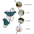 thumbnail image 3 of OULII 1Pcs Metal Butterflies Hanging Pendant for Balcony Wall Decor Rustic Style Home Decor, 3 of 8
