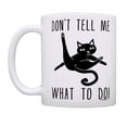 thumbnail image 2 of ThisWear Humorous Cat Mugs Don't Tell Me What To Do Cat Lover Gift Gag Gift 11 ounce 2 Pack Coffee Mugs, 2 of 4