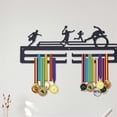 thumbnail image 4 of Track Medal Wall Medal Holder, Iron Medal Hanger, Marathon Medal Display Stand, 4 of 5