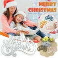 thumbnail image 2 of Metal Die Cutting Dies, Scrapbooking Stencil, Merry Christmas DIY Paper Card Decor, Carbon Steel 7.5x5cm High Precision Craft Tool for Album Embossing and Paper Cutting, 2 of 8