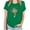 Green, variant on Up to 65 off!Lolmot St Patricks Day Shirt Women Shamrock Lucky T-Shirts Cute Irish Love Clover Printed Blouse Holiday Tops Short Sleeve T Shirt