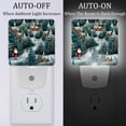 thumbnail image 2 of Christmas LED Square Night Lights - Energy Efficient and Stylish Decor for Any Room | Set of 2 Dimmable Bedside Lamps with Touch Control and Auto Timer, 2 of 6
