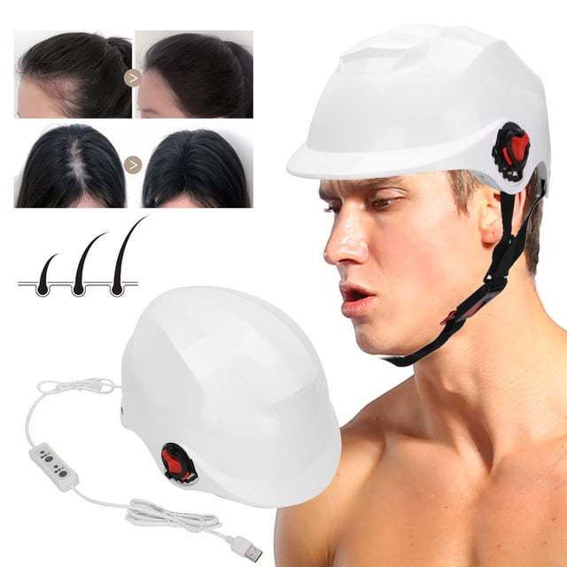 Casco, Dispositivo de Tratamiento de Pérdida de Cabello de Gran Rendimiento 94 Piezas de Lámpara de Lámpara Casco de Crecimiento de Cabello Rojo, Mejora la del Cabello