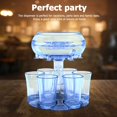 thumbnail image 4 of Distributeur de Vin-6 Verres à Shot Distributeur Support Jeux de Boisson Verres à Shot Distributeur de Vin Cuisine Bar (Bleu), 4 of 6