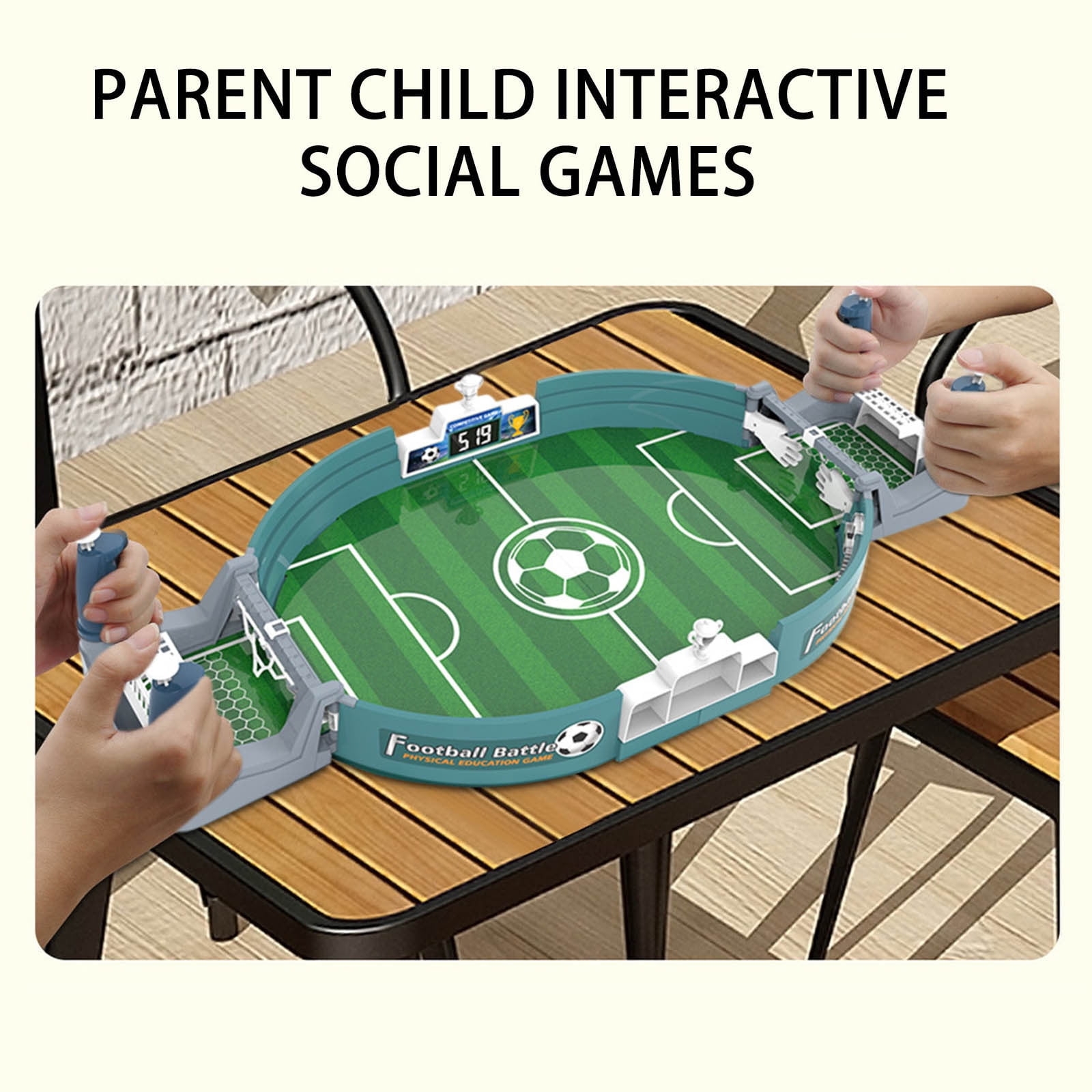 porfeet Mini Foosball Tables, Tabletop Slingshot Games Toys, Children's  Soccer Two-Player Match Table Soccer Field Games Parent-Child Interaction  Boys