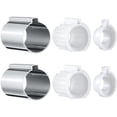 thumbnail image 1 of 2 Pack Stop Tube and Temperature Limit Stop Kit Replacement for 96987, Compatible with Moen Posi-Temp 1 Handle Tub/Shower Faucet Valve Cartridge, Small, Chrome Chrome Chrome Chrome, 1 of 5