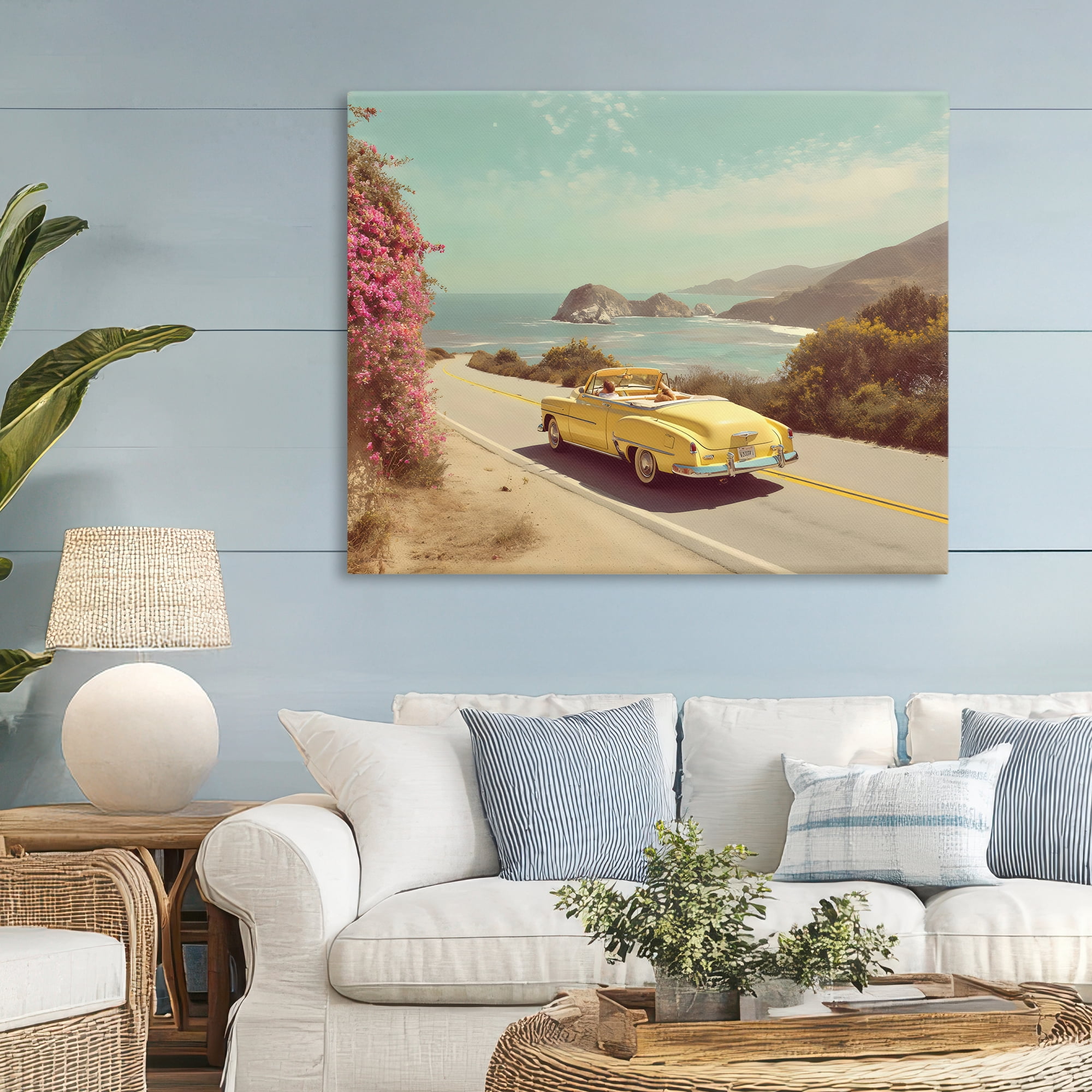 Stupell Industries Vintage Yellow Ride Canvas Wall Art, design by Franklyn Gregory