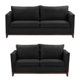thumbnail image 1 of Sala 3-2 TRINITY Oslo 2 Piezas (Sofá, Love Seat) Negro Para Sala, 1 of 8