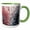 Green/White, variant on 3drose, Red White and Blue Image of Paint Splatter, 11oz Magic Transforming Mug