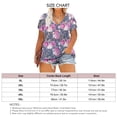 thumbnail image 1 of Top con Manga de Pétalo,Blusa de Manga Corta con Cuello en V y Manga de Pétalo de Gran Tamaño para Mujer Experiencia incomparable, 1 of 2