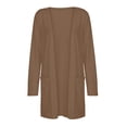 thumbnail image 3 of Fall Cardigans for Women 2025 Lightweight Long Sleeve Open Front Casual Long Cardigan with Pockets Outerwear, 3 of 6