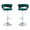 Green, variant on Hassch Bar Stools Set of 2, 30.1" - 38.1" Height Adjustable Swivel Barstool, Velvet Fabric Upholstered Counter Chair with Metal Legs for Kitchen Island, Green