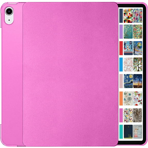 iPad Pro 12.9 3rd Gen 2018 Transparent Back Case A1876 MTEL2LL/A MTEM2LL/A A2014 MTFN2LL/A MTFL2LL/A MTFP2LL/A MTFQ2LL/A A1983 MTHN2LL/A MTHU2LL/A MTJA2LL/A MTJ02LL/A MTJH2LL/A MTJN2LL/A - Pink