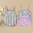 thumbnail image 6 of UACY Baby Girl Boy Knit Easter Bunny Romper Sleeveless Bodysuit Jumpsuit My 1st Easter Outfit Cute Spring Clothes, 6 of 6