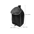 thumbnail image 2 of LOLIPPYY Large Capacity Black Oxford Cloth Shopping Trolley Bag, Reusable Grocery Cart Tote for Daily Use and Errands, 2 of 8