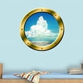 thumbnail image 2 of VWAQ 3D Ocean Scene Wall Decal Sea Porthole Peel And Stick Decor VWAQ-GP40 (14" Diameter), 2 of 2