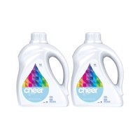 (2 Pack) Cheer Free Liquid Laundry Detergent 64 load 100 fl oz