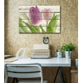 thumbnail image 2 of wall26 - Purple Tulip Flower Artwork - Rustic Canvas Wall Art Home Art - 24x36 inches, 2 of 4