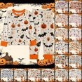 thumbnail image 2 of Kcolen Halloween Gifts Halloween Pajamas 2 Piece Outfit for Teens, Cute Print Long Sleeve Shirt Elastic Long Pants Fall Winter Sleepwear Set, 2 of 5