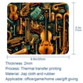 thumbnail image 5 of Musical Instrument Square Desk Mat Mousepad, 8.3x9.8 Inch Non-Slip Rubber Bottom, Printed Gaming Mousepad for Office and Gaming, 5 of 6