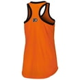 thumbnail image 3 of Women's G-III 4Her by Carl Banks Orange Philadelphia Flyers First Base Racerback Scoop Neck Tank Top, 3 of 3