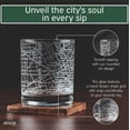 thumbnail image 4 of Greenline Goods Whiskey Glasses - 10 Oz Tumbler for Detroit Lovers (Single Glass) - Etched with Detroit Map - Old Fashioned Rocks Glass, 4 of 6