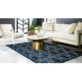 thumbnail image 3 of Rugs.com Marilyn Monroe™ Glam Trellis Collection Rug – 3' x 5' Navy Blue Gold Medium Rug Perfect For Entryways, Kitchens, Breakfast Nooks, Accent Pieces, 3 of 9