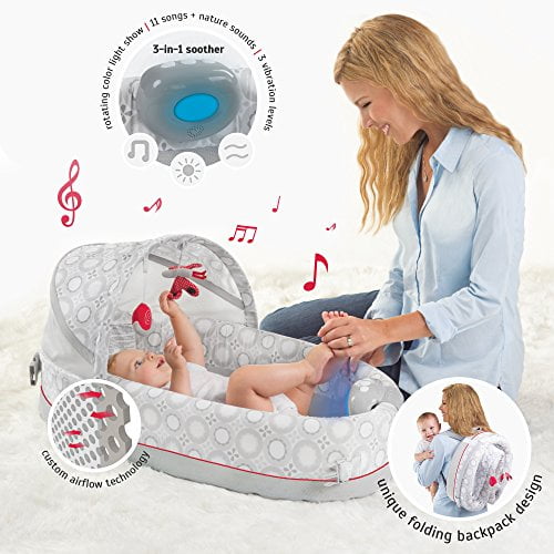 lulyboo bassinet to go lights and music