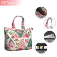 thumbnail image 2 of Pioneer Flower Floral Print Pattern Travel Tote Bags for Women Carry On,Large Weekender Bags for Women Travel,Multi Functional Duffle Bag for Work,Shopping,Sports, 2 of 5