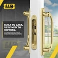 thumbnail image 3 of 8.5" Legacy Sliding Patio Glass Door Offset Handle Set - Sash Controls 2265 WITH Mortise Lock 45° for Replacement Fits 3-15/16” Screw Hole Spacing and 1-1/4" to 2-1/4" Door Thickness, 3 of 7