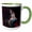 Green/White, variant on 3drose, the Tango Dance, 11oz Two-tone Red Mug