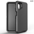 thumbnail image 4 of For Samsung Galaxy A12 / SM-A125 Heavy Duty Shockproof Armor Protective Hybrid Case Cover With Clip Black/Black, 4 of 4