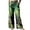 Green4, variant on St. Patrick's Day Pants for Women Wide Leg Comfy Palazzo Trousers Green Clover Printed High Waisted Casual Pants