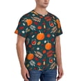 thumbnail image 5 of Rocae Autumn with Pumpkins for Men's Moisture-Wicking Crew Tee - T-Shirt for Sports, Outdoor Activities, and Casual Wear, 5 of 9