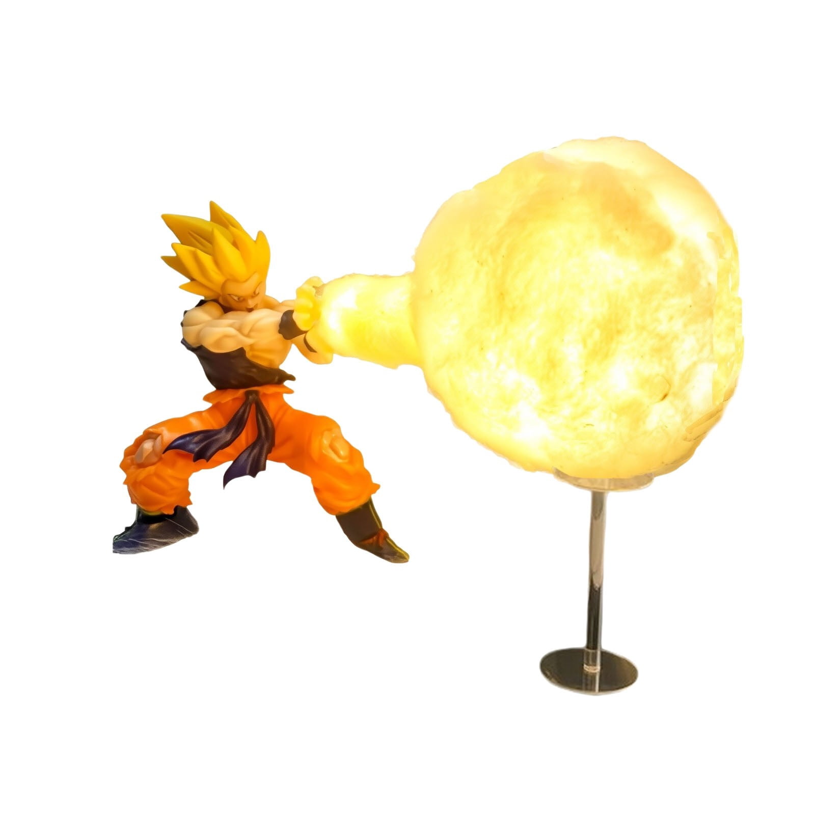 Dragon Ball Anime Character Night Light Figurine Decorative Led Lamp Son Goku Toys Peripheral Desktop Ornament-Son Goku C Yellow