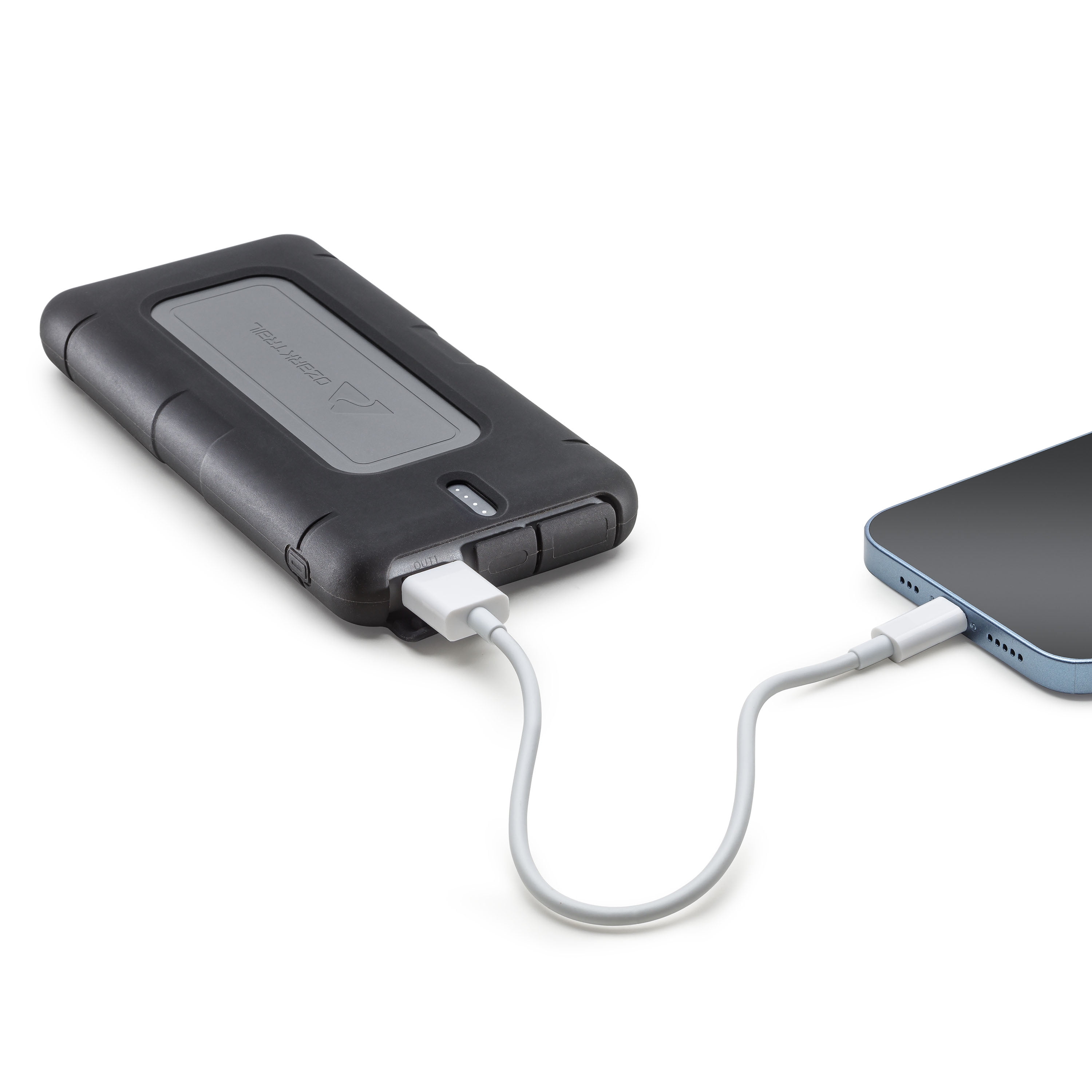 Ozark Trail 10,000 mAh Power Bank – IPX4 Water-Resistant Portable Charger, Black