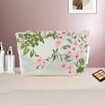 thumbnail image 5 of Unique Bargains 1 Pc Portable Cherry Blossom Makeup Bag Polyester Green Medium, 5 of 5