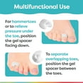 thumbnail image 4 of Zentoes Small Spacers Bunionette Gel Splint Tailors Bunion & Hammer Toe Corrector, 4 Count, White, 4 of 8