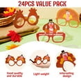 thumbnail image 6 of Joyfy 24 Pcs Turkey Eyeglasses,Thanksgiving Headband Turkey Costume Adults Kids, 6 of 6