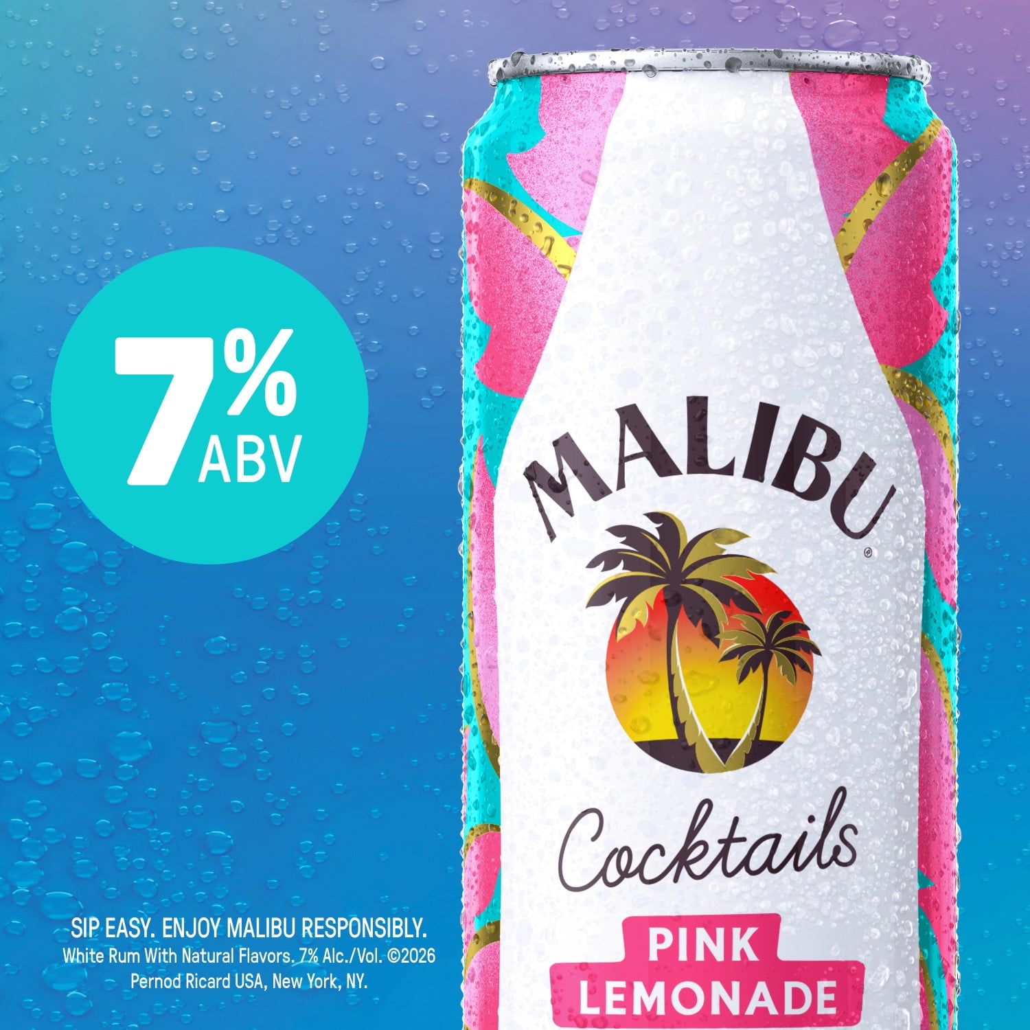 Malibu Ready to Drink Cocktail Variety 8 Pack, 12 oz Cans, 7% ABV