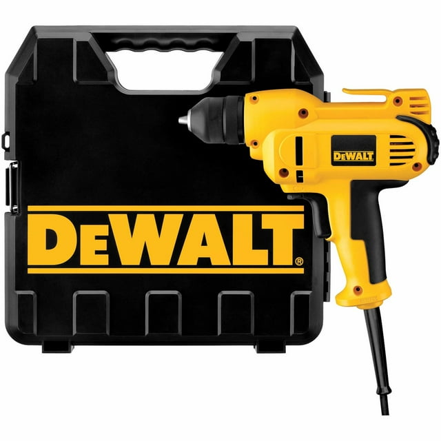 Taladro DEWALT DWD115K, 8.0 A, 3/8 pulgadas, con cable, velocidad variable