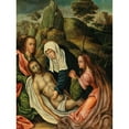 thumbnail image 2 of School Of Antwerp 19x24 Gold Ornate Framed and Double Matted Museum Art Print Titled - The Lamentation (16th Century), 2 of 4