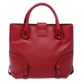 thumbnail image 2 of Pre-Owned Salvatore Ferragamo Gancini Handbag Leather Red Leather Handbag, 2 of 8